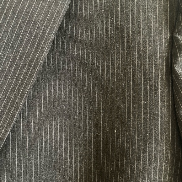 Professional and Elegant Charcoal set of Midi Dress and Jacket - Picture 5 of 6